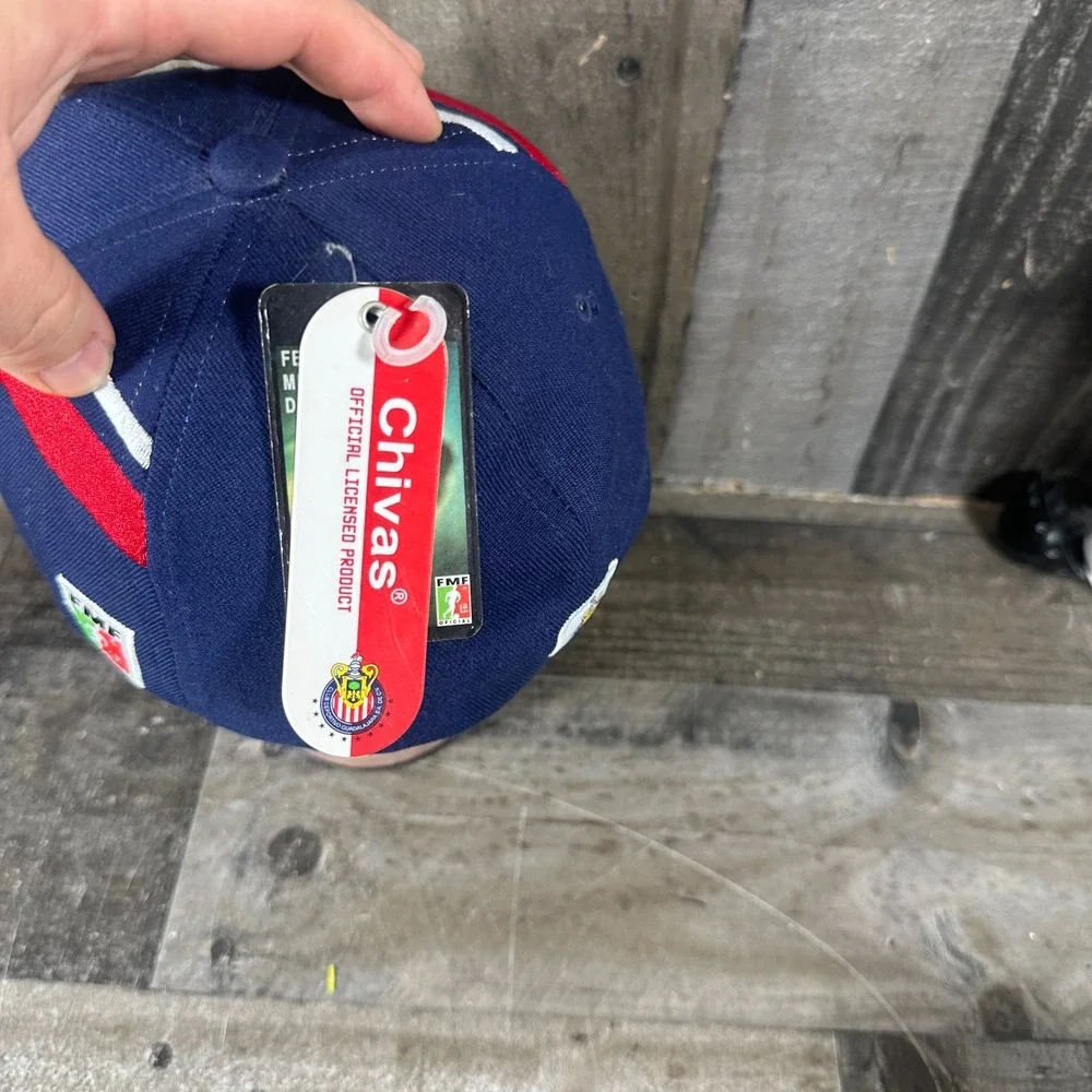 NWT Futbol Chivas De Guadalajara FMF Official Hat Rhinox Adjustable Blue Soccer